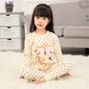 New Kids Boys Girls Autumn Cotton Pajamas Cute Cartoon Print Long Sleeve T-Shirt Tops + Pants Sets Baby Sleepwear Clothing
