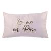 [A0878] - Pink 'Scarlett' Suede Cushion (Life In Pink) - 50x30cm