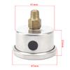 YOMI Fuel Pressure Gauge Liquid 0-160 Psi Oil Press Gauge Fuel Gauge White Face Universal 1/8 NPT YC100917