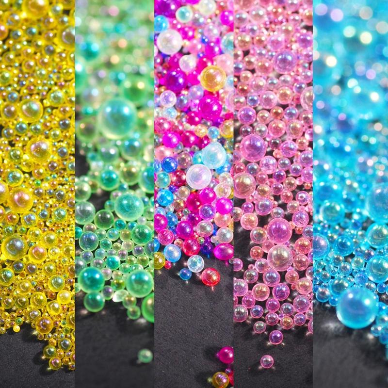 Sturdy Glass Resin Bubble Beads Water Droplet Bubble Beads Magical Water Droplets AB Miniature Bead Resin Inclusion