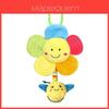 Baby Plush Bee Rattle Toy With Music Box And Flower Hanging For Infant Development