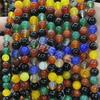 Striped Agate Round Beads for DIY Bracelets and Anklets Jewelry Accessories