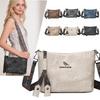 Retro and old textured soft leather messenger bag shoulder bag