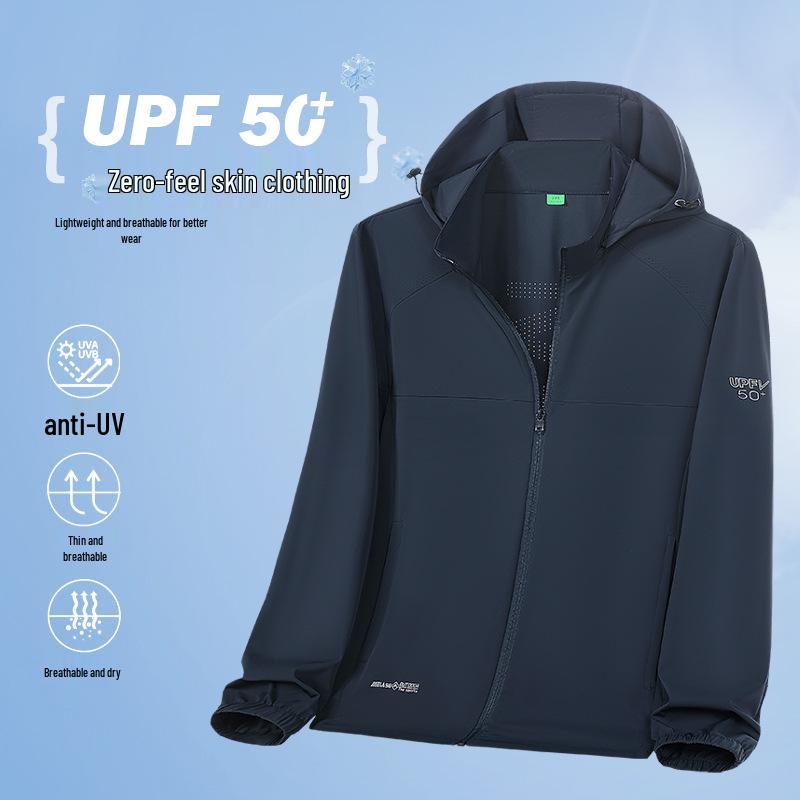 Унисекс Легкая одежда с защитой от солнца UPF50+ из ледяного шелка 6XL