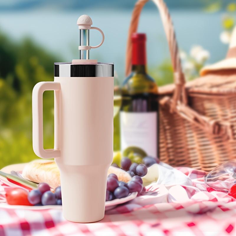 6 Silicone Straw Caps, Suitable for 30/40 Ounce Insulated Cups and Hot Water Bottles, Dustproof and Easy To Clean