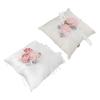Mini Wedding Pillow Flower Decorative Wedding Engagement Display Bearer Pillow for Ceremony Proposal