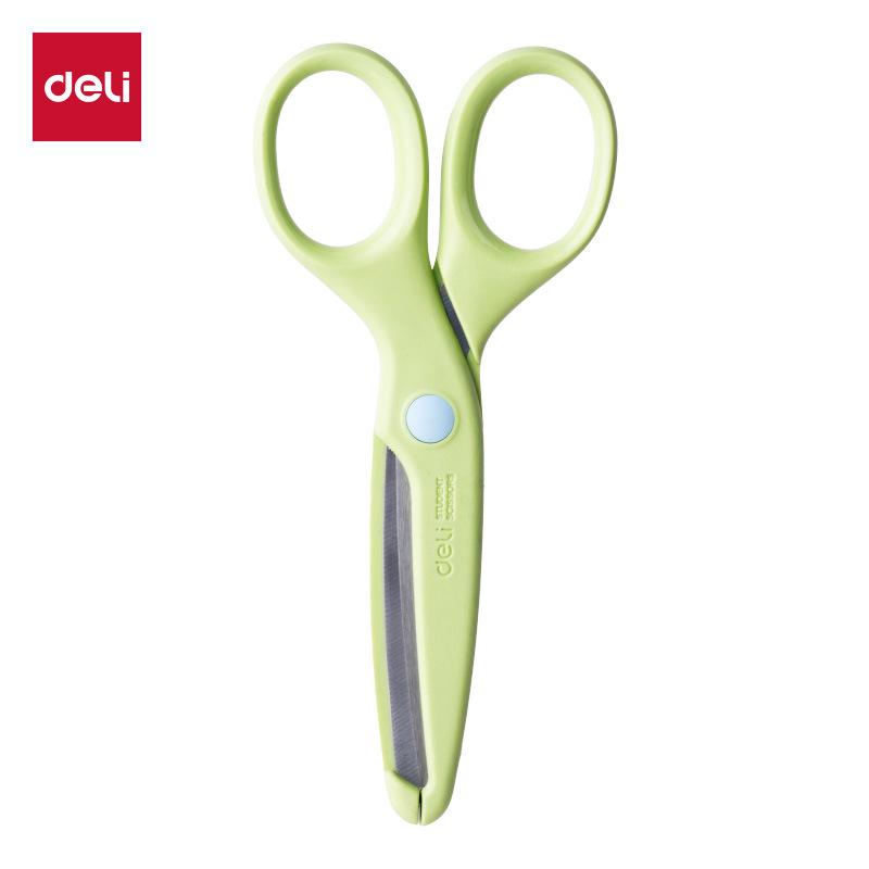Deli Kids' Safety Scissors with Round Tip - Ideal for Crafts & Paper Cutting, Model 6023 - Perfect Children's Day Gift