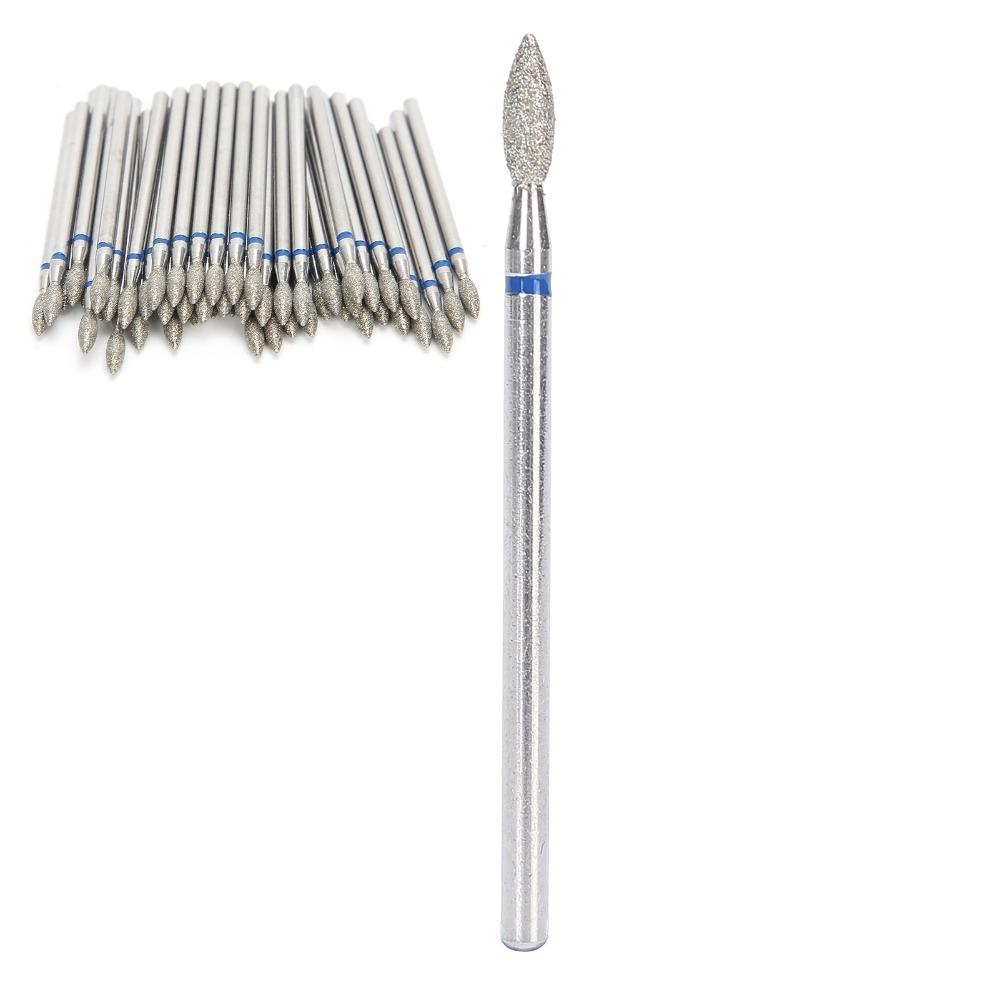 50pcs 3/32'' Shank M-2.7mm Carbide Nail Polishing Bits  For Acrylic Nails