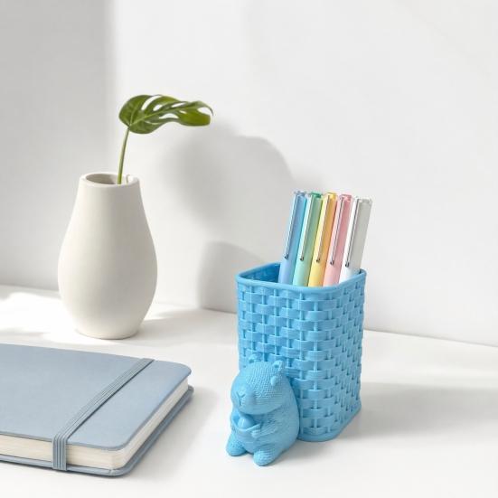 3D Printed Large Capacity Pen Holder PLA 1 Pc