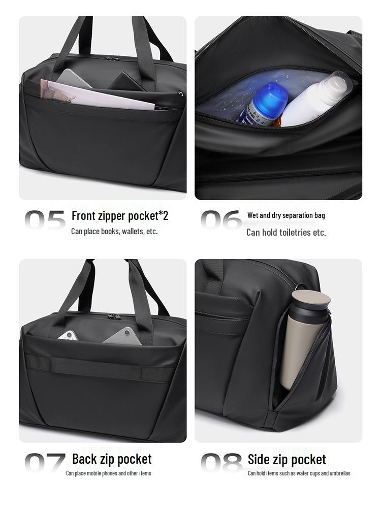 Men's Large Capacity Dry-Wet Separation Fitness Travel Bag - Crossbody, Handheld, Yoga & Sports Bag