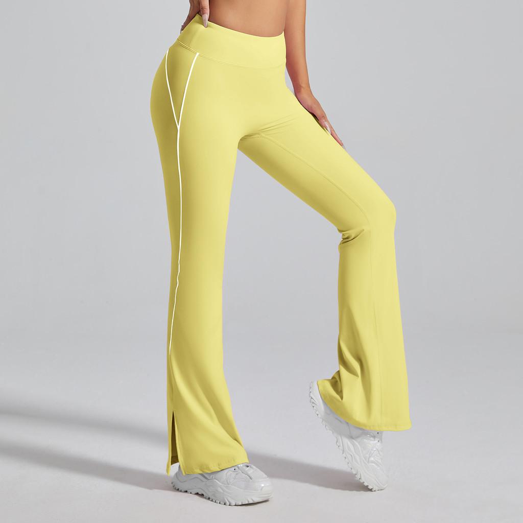 Leggings da Yoga con Controllo Pancia e Design a Zampa d'Elefante per Fitness e Danza da Donna
