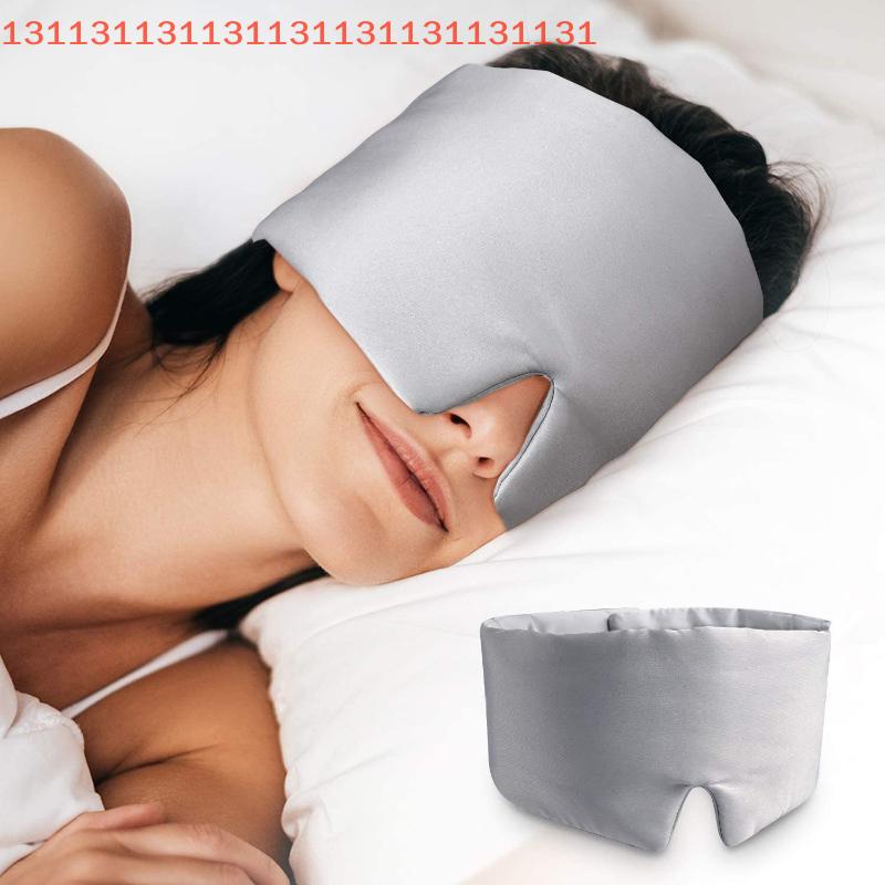 Comfortable Sleep Eye Patches for Deep Slumber Mulberry Silk Eye Mask for Travel - Soft Padded Full Cover Light Blocking