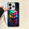 Rubik Cube Formula Spoofs Math Soft Phone Case For Xiaomi Redmi Note 14 15 Pro Plus 13 12 11S 11T 5G 10 9S 9 Plating Anti-Fall F
