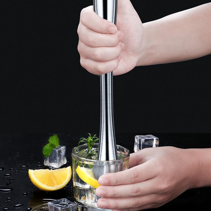 Stainless Steel Mashed Juice Crushed Ice Popsicle Pressed Juice Hand-pressed Juice Ice Hammer Fruit Schink Cup Mashing Tool