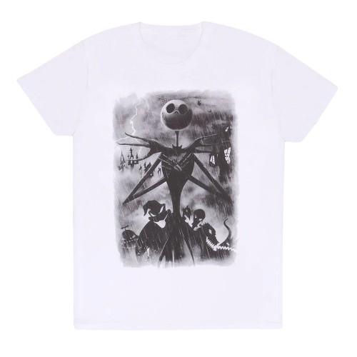 The Nightmare Before Christmas Unisex Adult Stormy Skies T-Shirt
