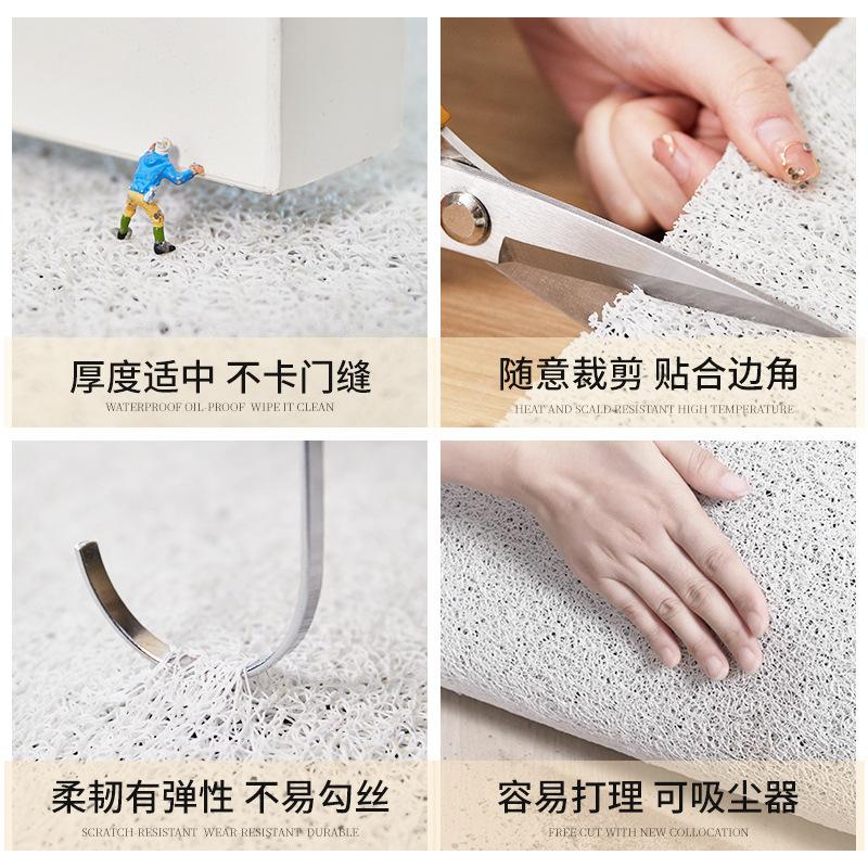 Green Door Floor Mat Entering The Door Silk Ring Foot Pad Non-Slip And Dirt-Resistant Door Mat Thickened Carpet Can Be Cut And Thickened