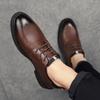 Fashion Men's formal leather shoes Classic retro gentleman style Outdoor Business Party Daily office casual leather Wedding shoes