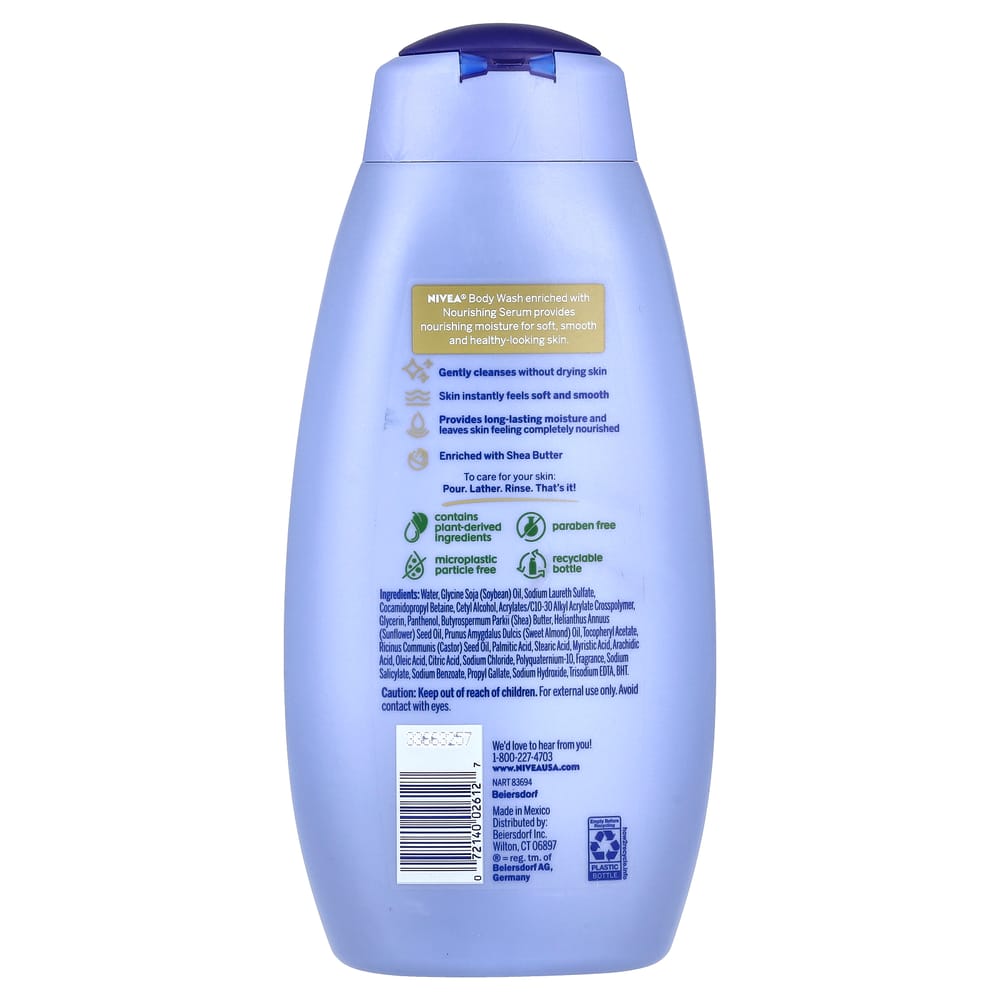 Nivea Nourishing Body Wash with Shea Butter, 591ml (20 Fl Oz)