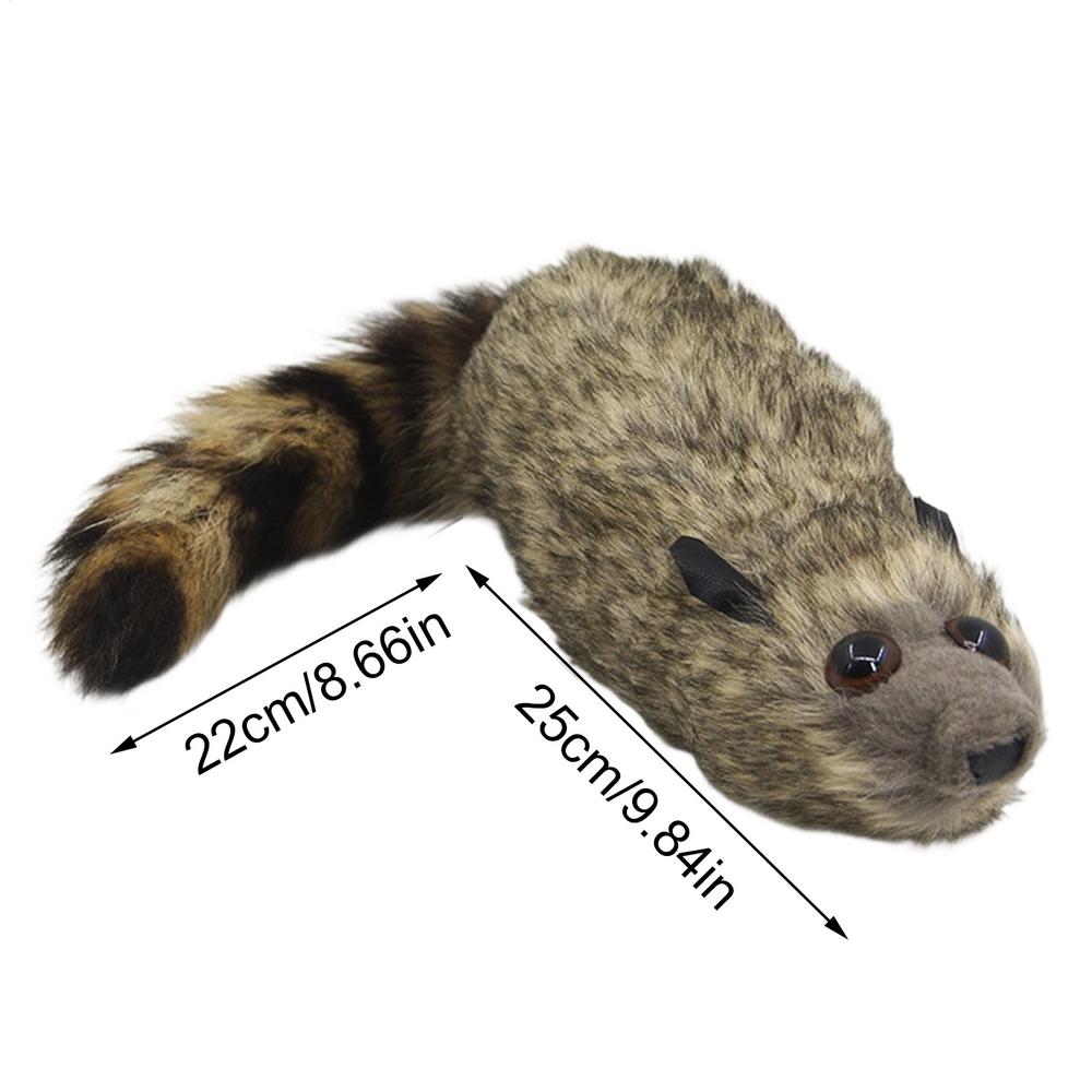 

Raccoon Plush Magic Tricks Spring Animal Realistic Moving Spring Raccoon Magic Trick Built-In 9 Movements for Stage Party
