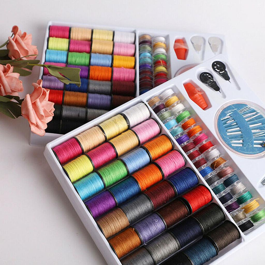64pcs Spool Sewing Thread Set Can Be Reused In Different Colors Handmade DIY Sewing Thread Polyester Thread Set