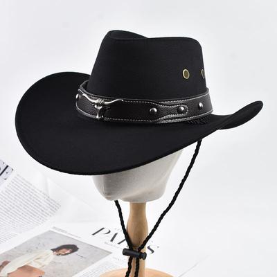 Western Style Cowboy Hat for Men Women Vintage Gentleman Cowgirl Jazz Hat Outdoor  Travel Knight Hats