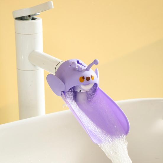 Children Faucet Extender Cartoon Bee Shape Dual Interface Design Splash-proof Faucet