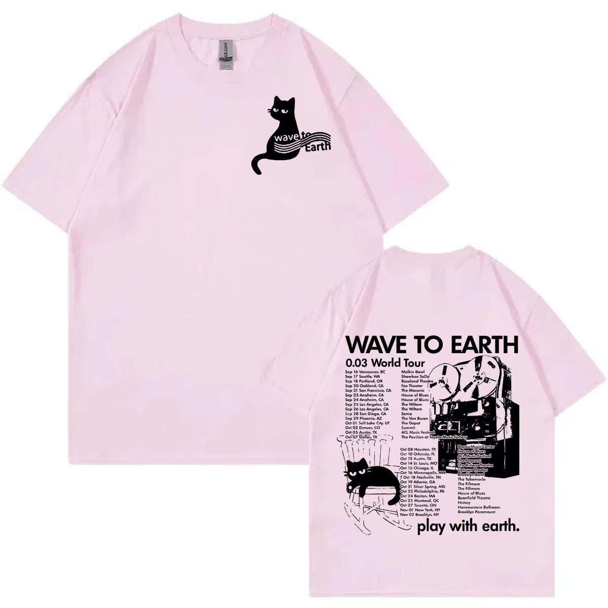 

Wave To Earth 003 World Tour Tshirt Unisexs Women Harajuku Kpop Oversized Tshirts Fashion Trend Vintage Short Sleeve T Shirts 4XL