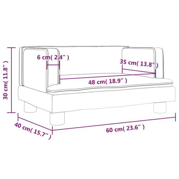 VidaXL Children's Sofa Pink 60x40x30 Cm Velvet 3196320