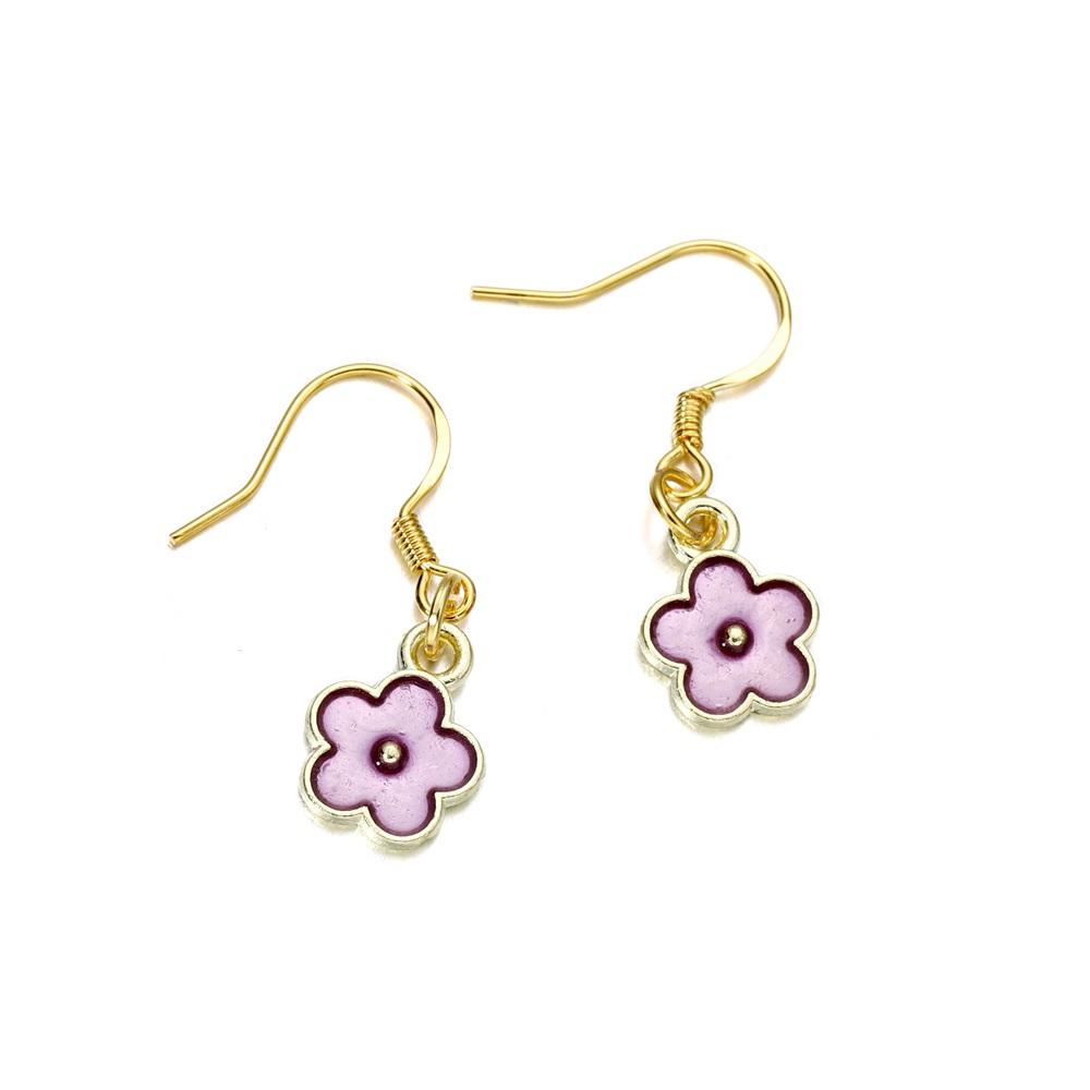 10Pcs/Lot Enamel Flower Shape Charms Pendants Necklace Bracelet Charms for DIY Jewelry Making Supplies Accessories