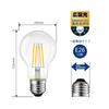 LVWIT LED Light Bulb, E26 Base, Filament Bulb, 60W Equivalent, 6W, 2700K Warm White, A60 806LM, Clear Type, Retro Bulb, Pack of 6