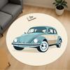 1pc Beetle, Classic Car Round Chair Mat Area Rug - Non-Slip, Floor Mat for Office, Bedroom, Home Decor Christmas Gift P0811412