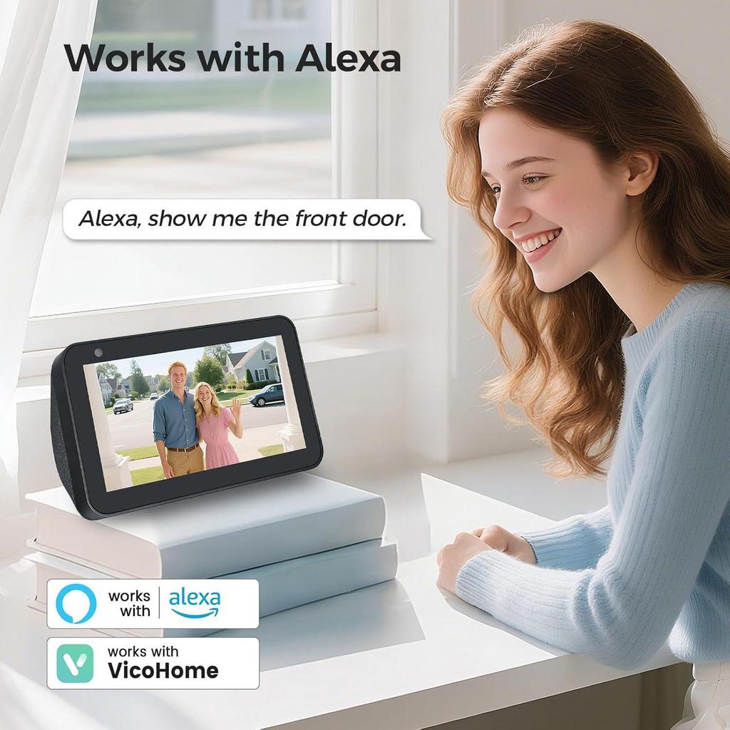 Low-Power WiFi Visual Doorbell Camera with Smart Voice Intercom and Mobile Monitoring