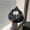 Street trend pleated bag summer new small bag texture women's bag simple small fresh handbag