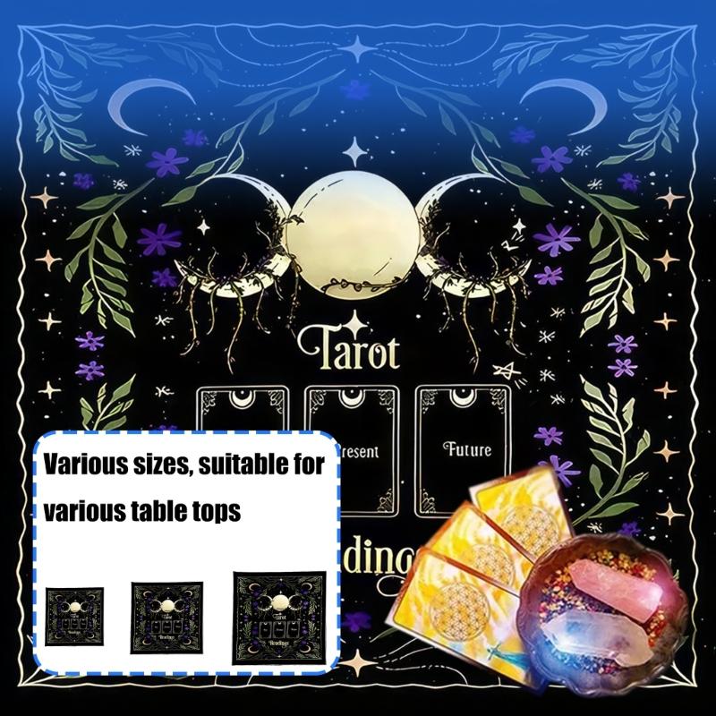 Divinations Cards Table Cloth Tapestry Reading Card Tarots Tablecloth Astrologys Witchcrafts Deck Cloth Wall Decoration