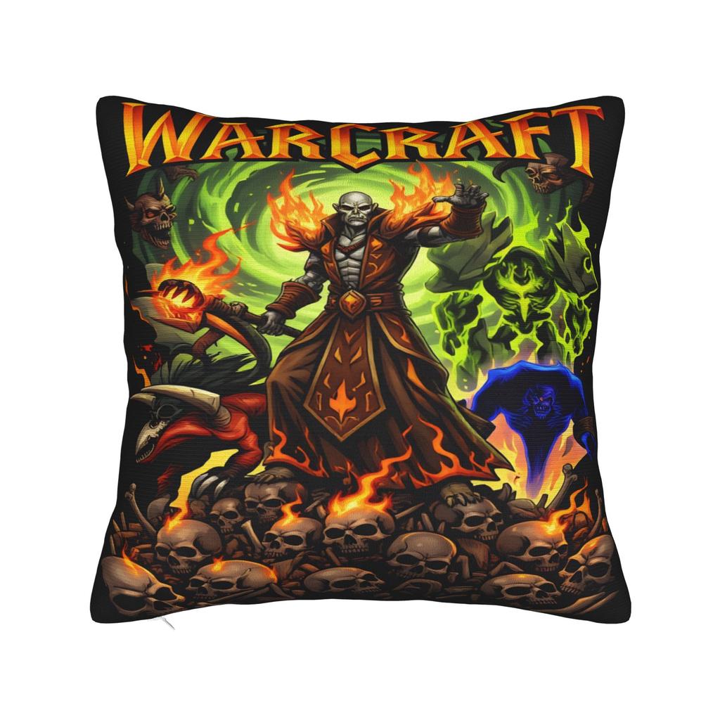 Warcraft Cover Art Pillow Case Game Retro Trendy Pillow Cover Soft Pillowcases For Couch Sofa Bedroom
