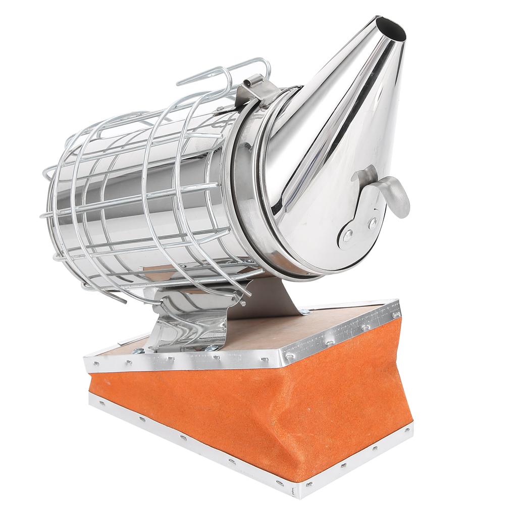 Beekeeping Smoker Cowhide Leather Stainless Steel with Protective Cover Bee Equipment