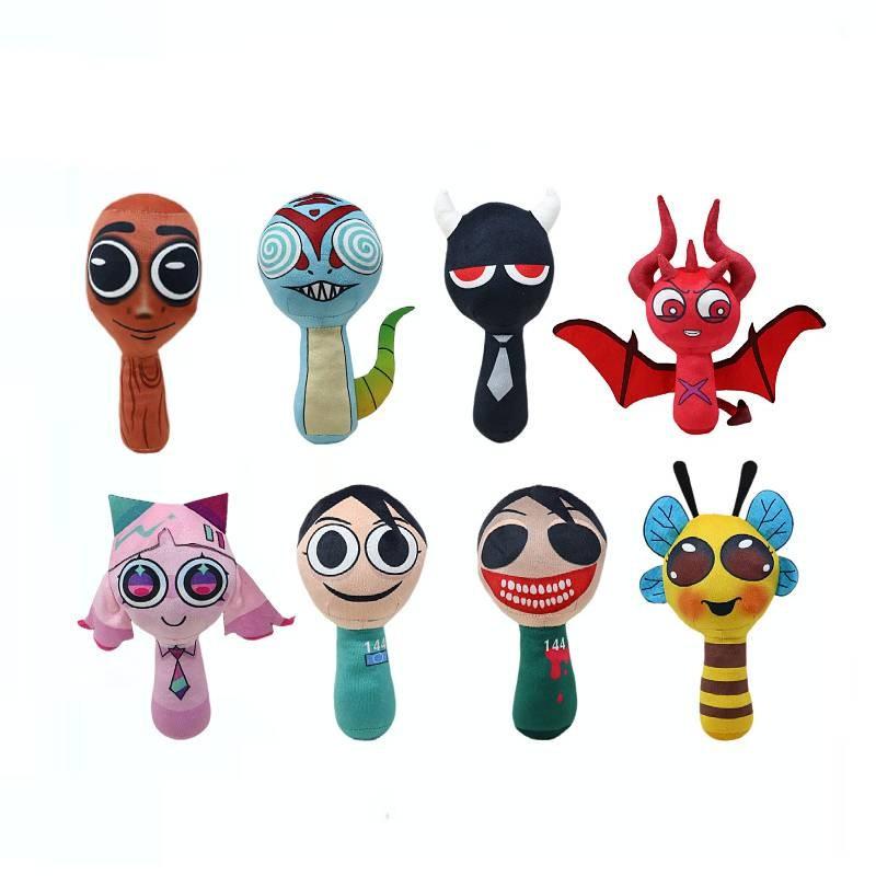 Sprunki Toy Plush Cute Cartoon Game Character Boys Kids Fun Holiday Doll Gift