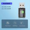 600Mbps USB WiFi Adapter Dual Band 2.4G 5Ghz 802.11AC Wireless Network Card