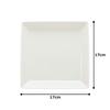 NARUMI PATIA Plate, 17cm, White, Simple Square, Microwave and Dishwasher Safe, 40982-5701
