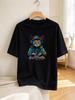 Unisex T Shirt Cool DJ Cat Print Casual Daily Wear Soft Comfortable Top