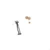 Modern Golfing Figurine Resin Metal Sculpture Abstract Golfer Shaped Decoration Creative Ornament