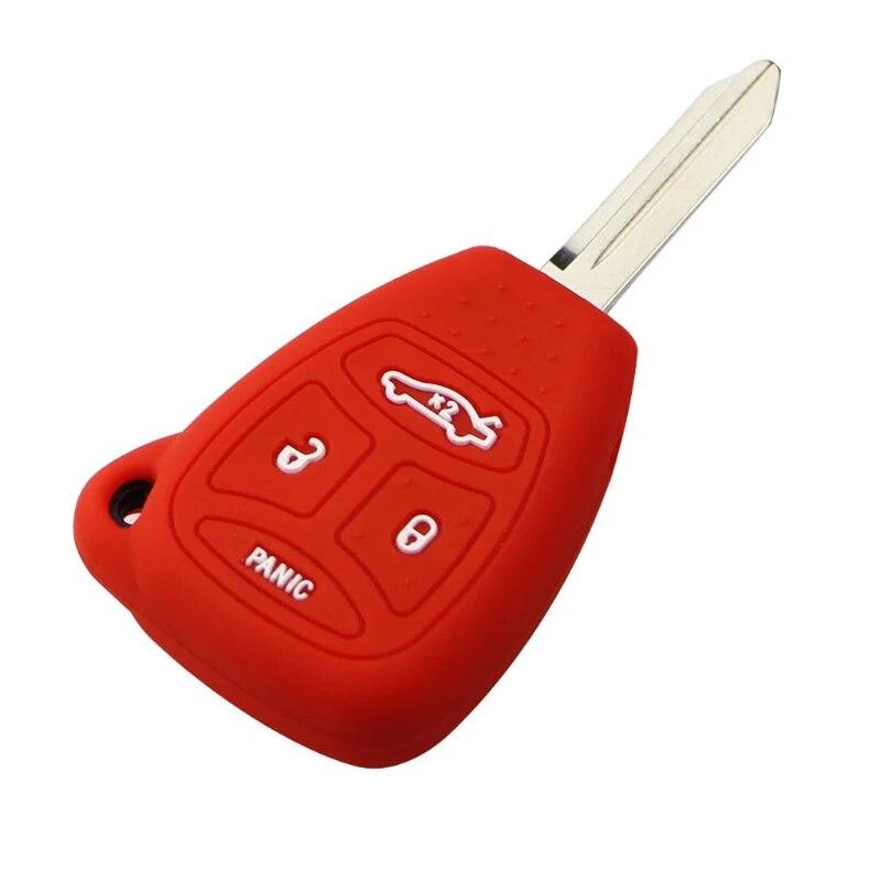 Silicon Car Key Cover Case Holder for Jeep Compass Grand Cherokee Commande for Chrysler 300 Aspen for Dodge Dakota Durango