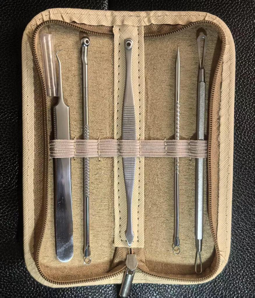 Ultra-Fine Stainless Steel Blackhead and Pimple Extractor Tool