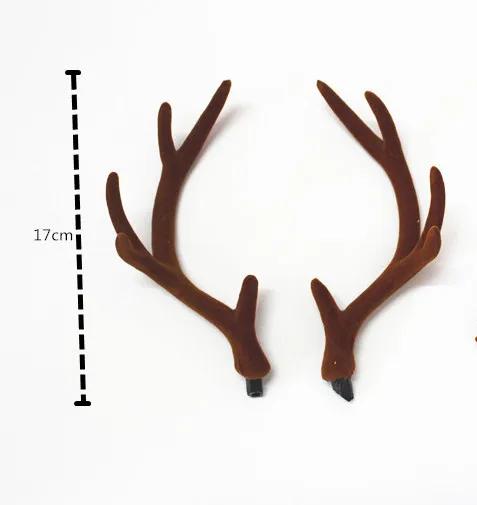 Handmade Brown Simulation Deer Antlers Christmas Decor DIY Cosplay Headband Deer Antlers Simulation Antlers Accessories
