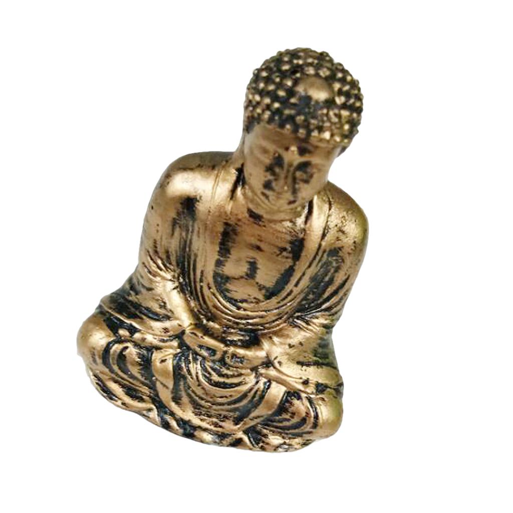 3.5 CM Tibet Buddhism Brass Copper Lucky Wealth Maitreya Buddha Amulet sculpture