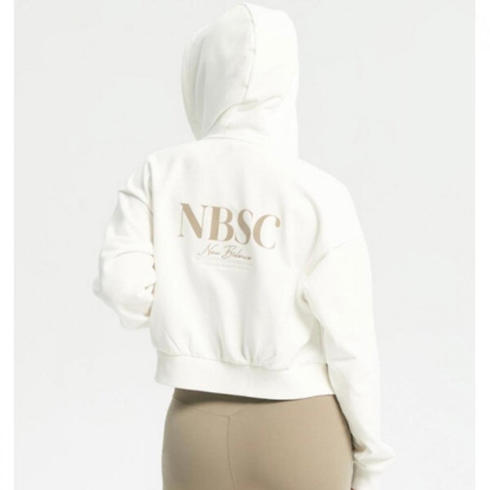 New Balance Non Brushed Semi Crop Hooded Zip Up Top Aa Nbmdd3w852 10 19 50