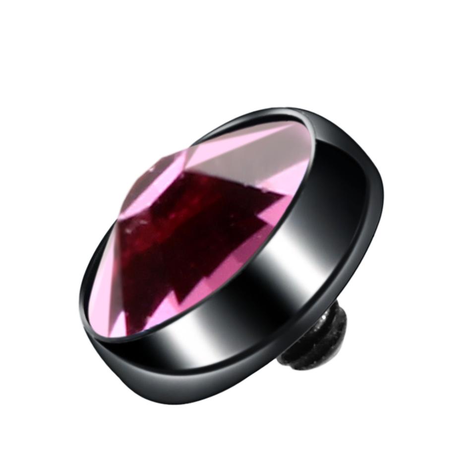 1 Pezzo Titanio G23 Cristallo CZ Micro Piercing Dermalico 3/4/5/7mm Ancora Dermalica Piercing Superficiali Opale Skin Diver Basi Gioielli per il Corpo