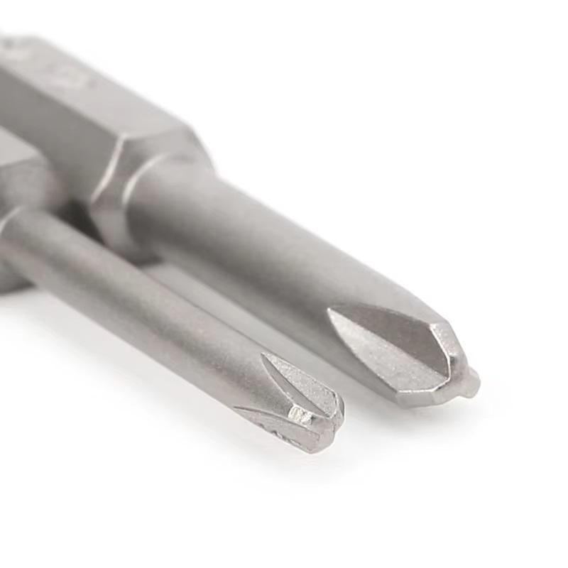 Y Shaped Screwdriver Bits Set Magnetic 1/4” Hex Shank Y Tip Head Y1 Y2 50mm S2 Steel Screw Driver Bit Ratchet Wrench Hand Tools