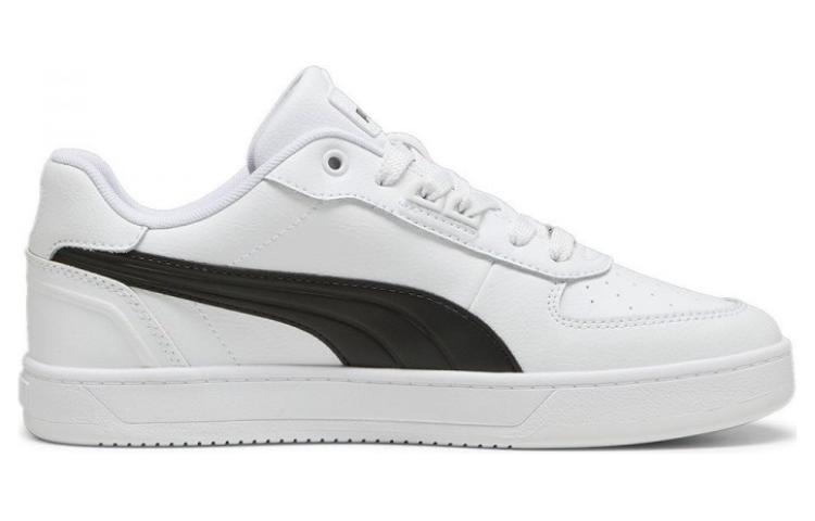Puma Caven 2.0 Breathable Low Top Skateboard Shoes Unisex Black White 395016-03