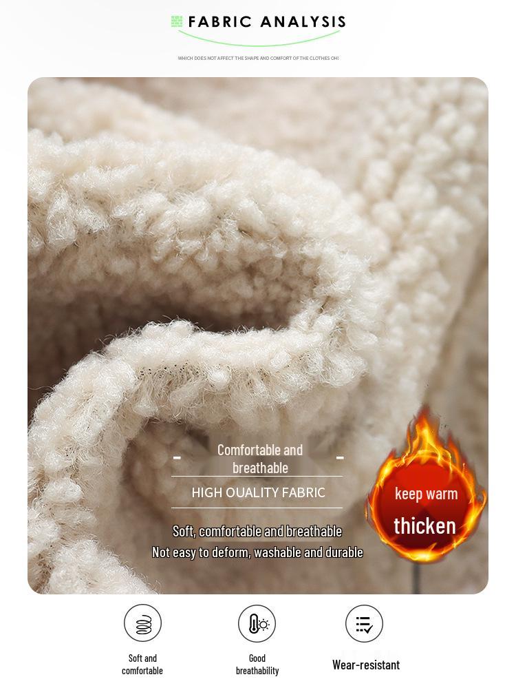 Girls' 2025 Fleece-Lined Leather Jacket - Thickened Winter & Autumn Fashion Coat